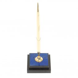 Подставка под ручку из афганского лазурита 6,5х6,5х21,5 см