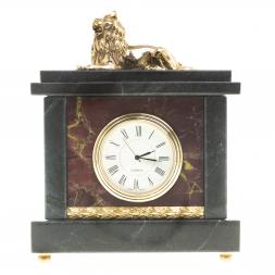 Часы из яшмы &amp;quot;Лев&amp;quot;