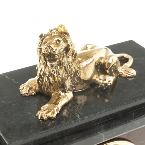 Часы из яшмы &amp;quot;Лев&amp;quot; 113128