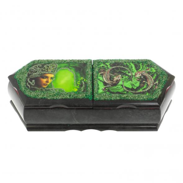 Шкатулка &amp;quot;Хозяйка медной горы и ящерицы&amp;quot; 29,5х12х8 см 127622