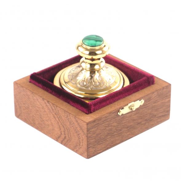 Оснастка для печати &amp;quot;Герб России&amp;quot; камень малахит Златоуст 121627