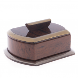 Шкатулка из камня обсидиан "Оригинал" большая 14,5х11,5х6,5 см