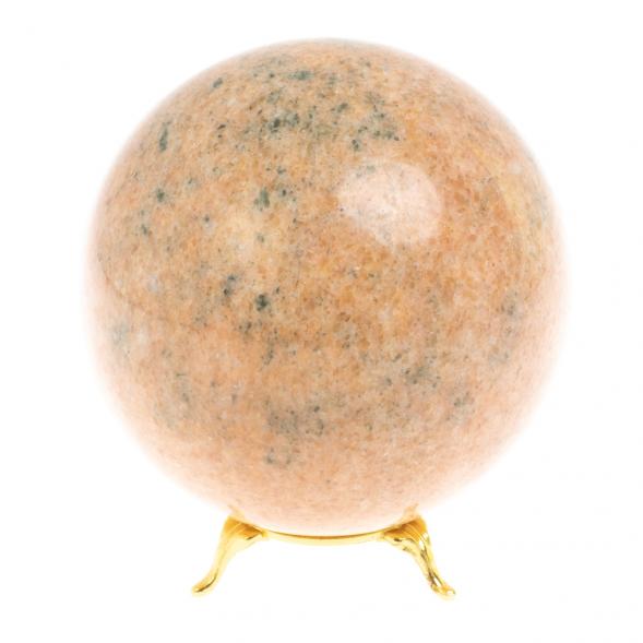 Шар 11 см из натурального розового мрамора 127623