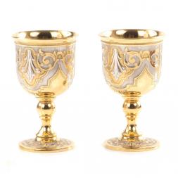 Набор для ликера "Дуэт" 2 рюмки на ножке в подарочной упаковке Златоуст