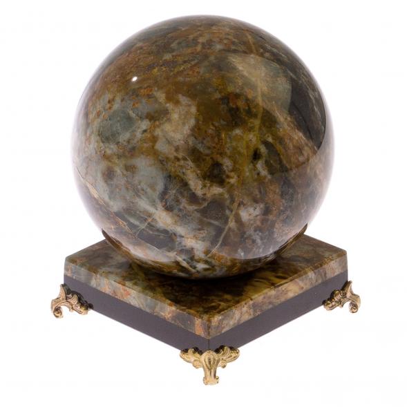 Шар на подставке из офиокальцита 11 см 124969