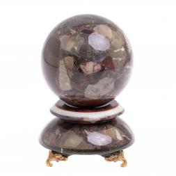 Сувенир &amp;quot;Шар Антистресс&amp;quot; из конгломерата 9 см