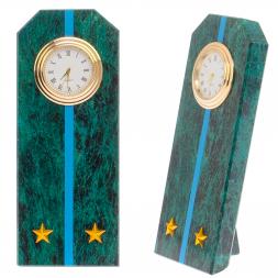 Часы &amp;quot;Погон лейтенант ВВС, ВКС, ВДВ&amp;quot; камень змеевик