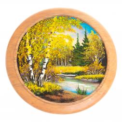 Тарелка декоративная &amp;quot;Осень&amp;quot; 30 см каменная крошка