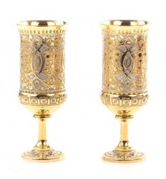 Набор для водки "На двоих" 2 рюмки Златоуст