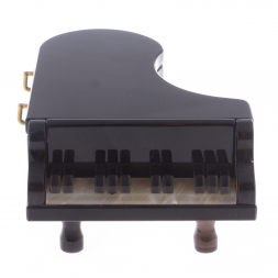 Шкатулка "Рояль" из черного обсидиана