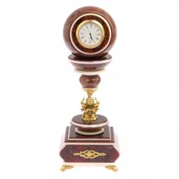 Часы антистресс "Шар на слоне" из лемезита 10,5 см