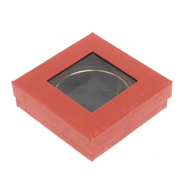 Карманное зеркальце из камня соколиный глаз цвет золото 126992