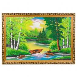 Картина "Лето" багет 40х60 см, каменная крошка