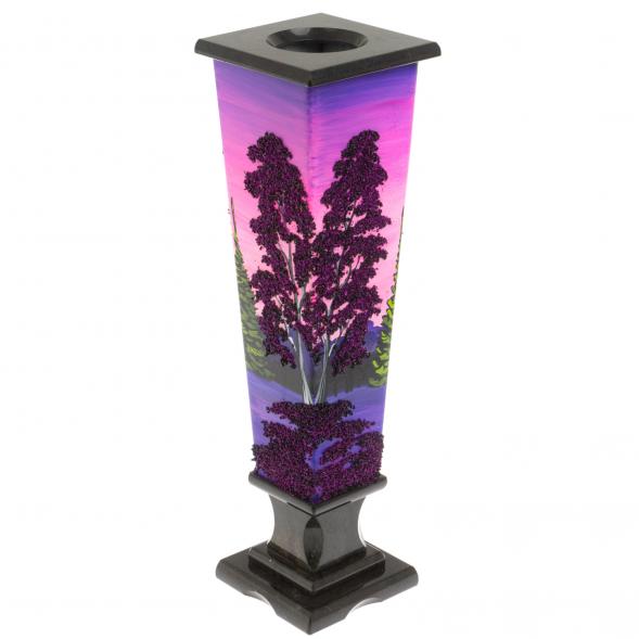 Ваза &amp;quot;Рассвет&amp;quot; каменная крошка черный змеевик 129967