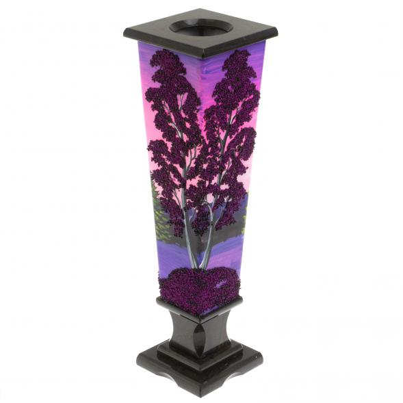 Ваза &amp;quot;Рассвет&amp;quot; каменная крошка черный змеевик 129967