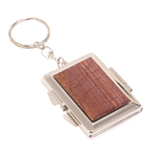 Складное зеркало брелок из яшмы прямоугольное 126541