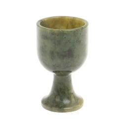 Рюмка на ножке из нефрита 20 мл 4х6,5 см