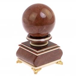 Часы с шаром "Антистресс" из лемезита 10 см