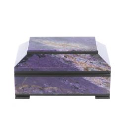 Ларец из чароита 12х8,5х6 см