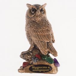 Магнит "Филин" самоцветы