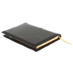 Ежедневник &amp;quot;Герб России&amp;quot; А5 обложка из черной кожи Златоуст