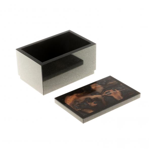 Шкатулка из яшмы 10х6,5х6 см 124271