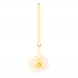 Ручка металлическая на подставке из горного хрусталя