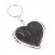Складное зеркало брелок актиновит Сердце 126618