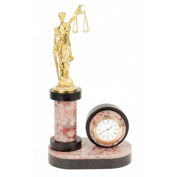 Часы &amp;quot;Фемида - богиня правосудия&amp;quot; креноид бронза 118104