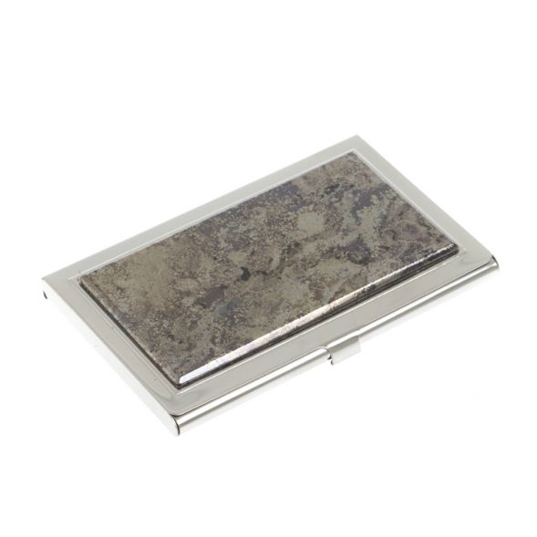 Карманная визитница из камня борнит 127790