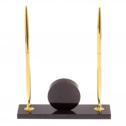 Часы с двумя ручками камень лазурит