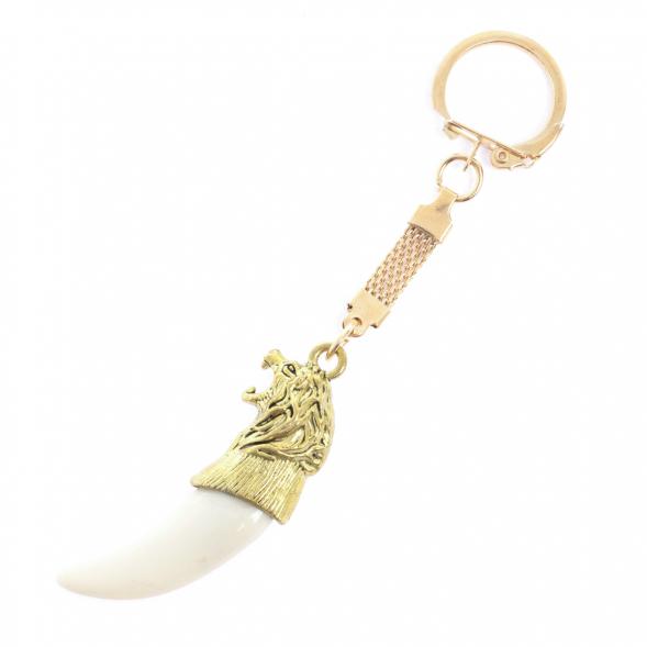 Брелок &amp;quot;Клык волчий зуб&amp;quot; цвет бронза 129585