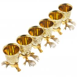 Стопки перевертыши &amp;quot;Лось&amp;quot; набор 6 шт Златоуст