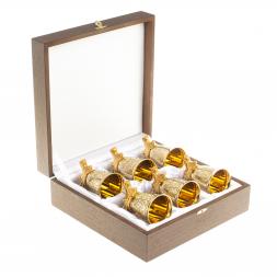 Стопки перевертыши &amp;quot;Лось&amp;quot; набор 6 шт Златоуст