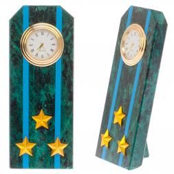 Часы &amp;quot;Погон полковник ВВС, ВКС, ВДВ&amp;quot; камень змеевик