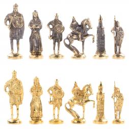 Шахматы &amp;quot;Русские&amp;quot; с бронзовыми фигурами 40х40 см