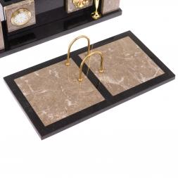 Настольный набор &amp;quot;Люкс бежевый мрамор