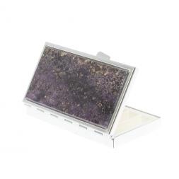 Таблетница на 7 отделений сиреневый флюорит серебристая