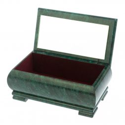 Шкатулка "Сова" из змеевика 18х10х8,5 см