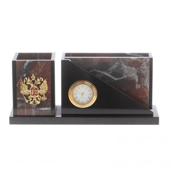 Письменный мини-набор &amp;quot;Кремлевский&amp;quot; камень яшма 124352