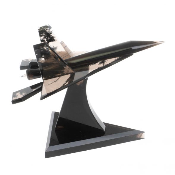 Сувенир &amp;quot;Самолет СУ - 57&amp;quot; из черного обсидиана 128714
