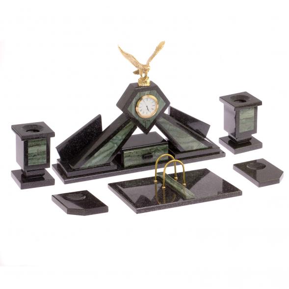 Настольный набор из офиокальцита &amp;quot;Орел&amp;quot; 125951