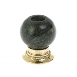 Подсвечник &amp;quot;Шар&amp;quot; змеевик бронза