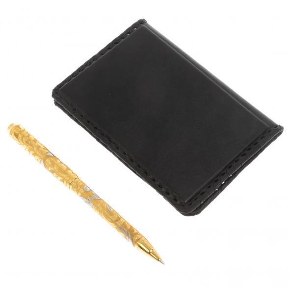 Подарочный набор &amp;quot;Герб РФ&amp;quot; обложка для паспорта и ручка с гравюрой Златоуст 129787