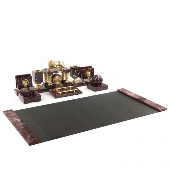 Настольный набор на стол &amp;quot;Руководитель&amp;quot; с бюваром бронза креноид 121066