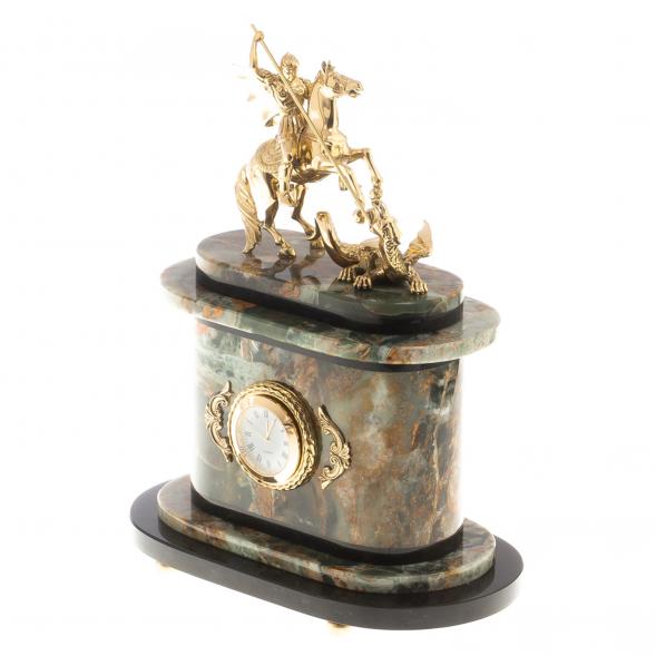 Часы &amp;quot;Георгий Победоносец&amp;quot; из офиокальцита 124591