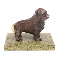 Статуэтка из бронзы &amp;quot;Чао чао&amp;quot; змеевик