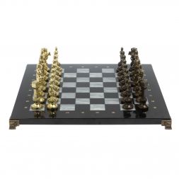 Шахматы подарочные "Ренессанс" доска 36х36 см / серый мрамор