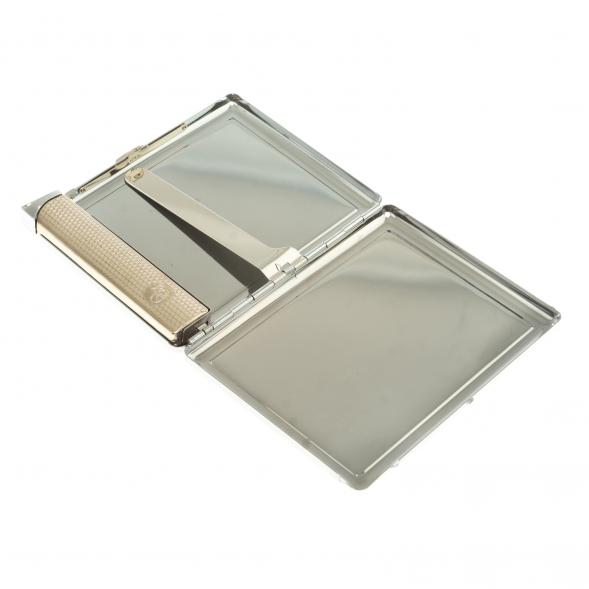 Портсигар на 10 сигарет с зажигалкой камень флогопит 124210