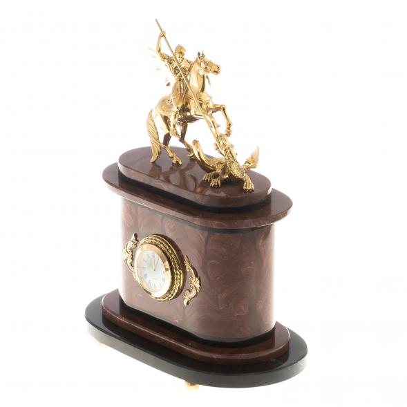 Часы &amp;quot;Георгий Победоносец&amp;quot; бронза лемезит 124592